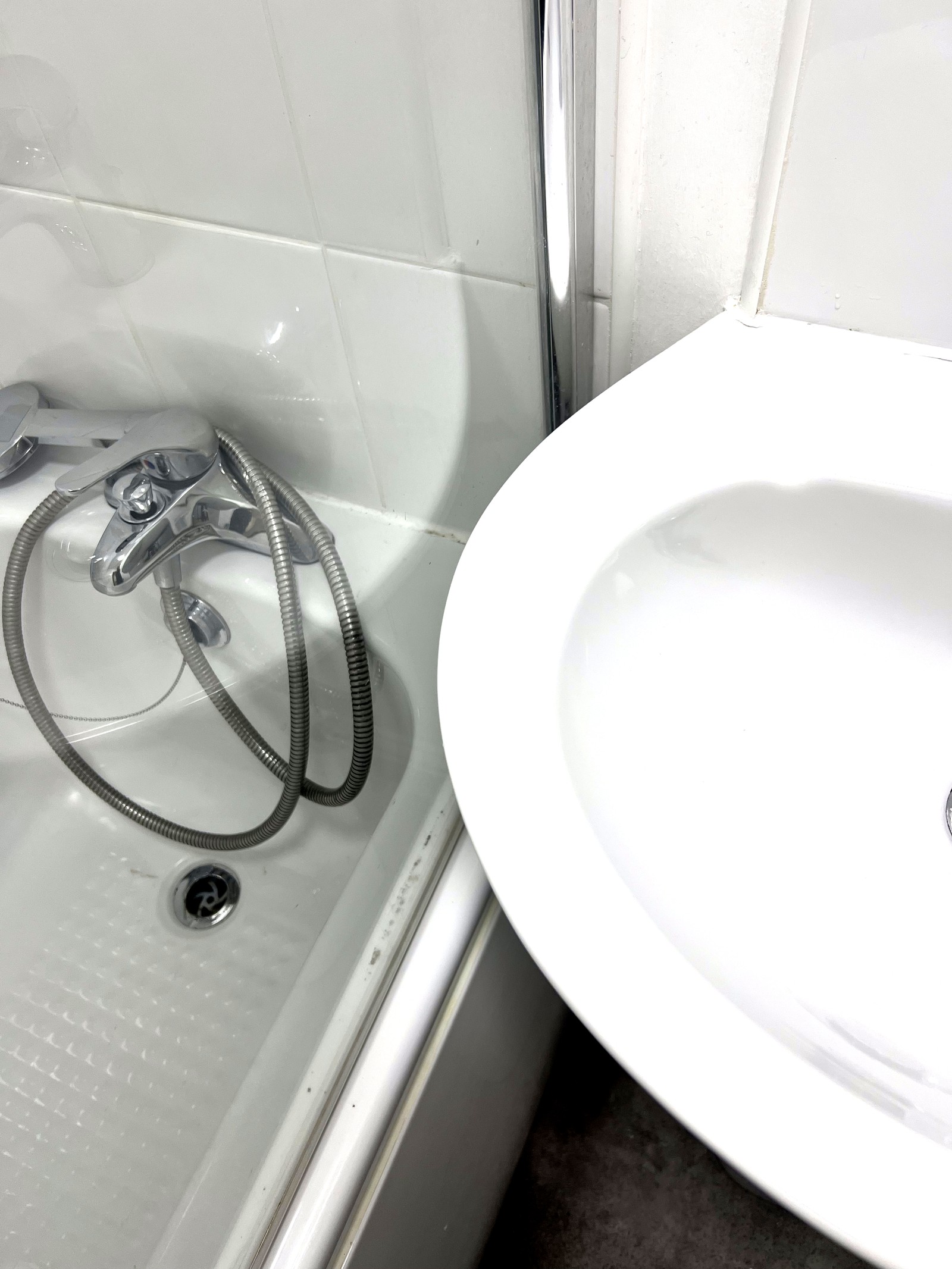Shower screen after — crystal clear