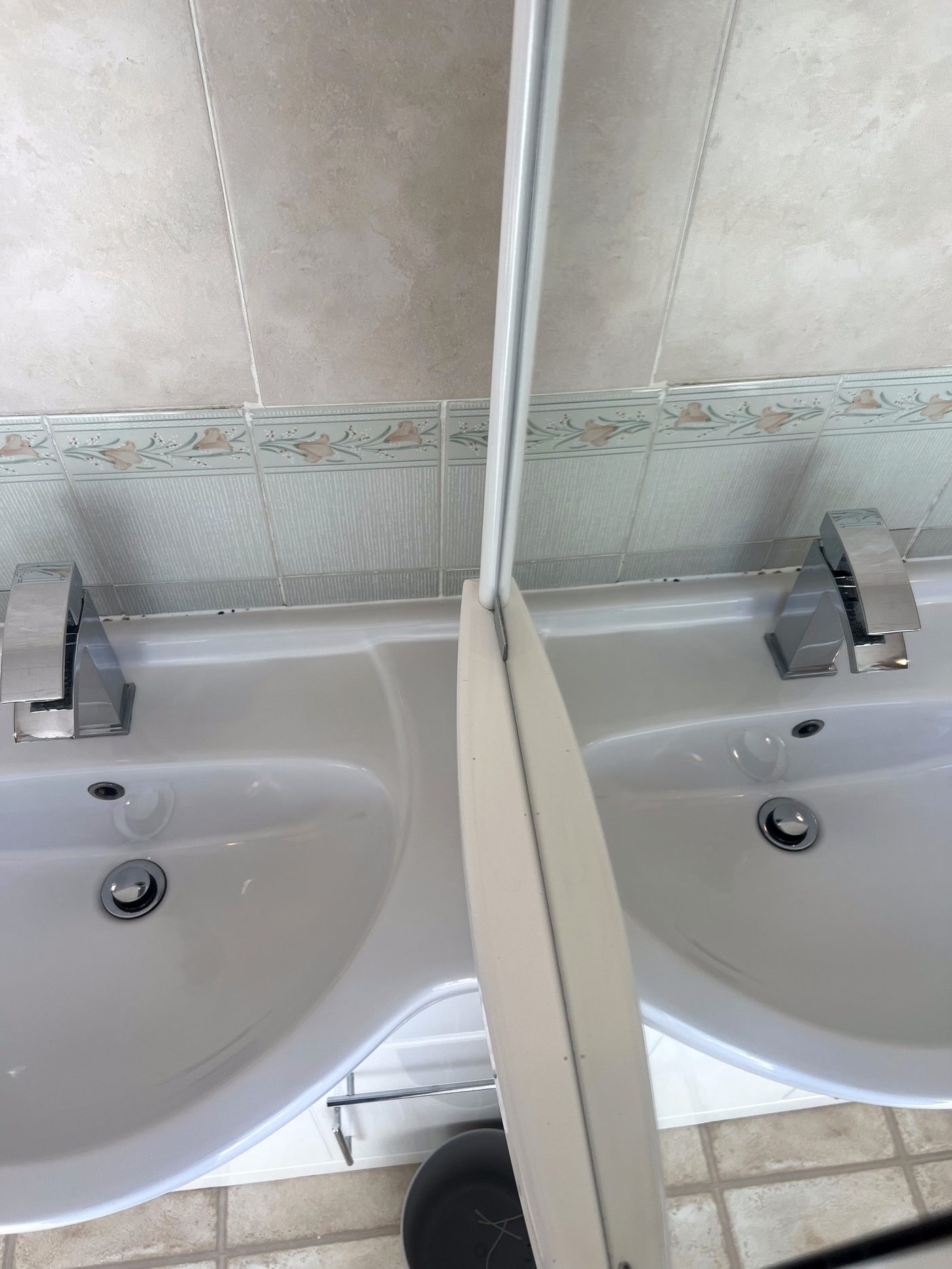 Bathroom before clean, second example
